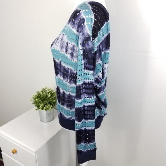 Hard Tail Holey Jersey Tie Dye Long Sleeve Top - Picture 3 of 5